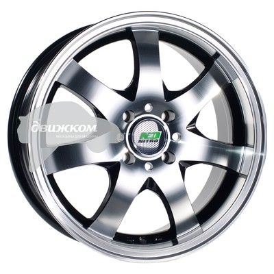 

Литые диски N2O 5,5x13/4x98 D58,6 ET35 Y456 Черный+серебристый, Y456