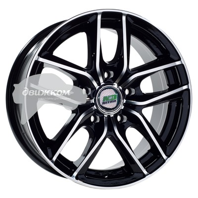

Литые диски N2O 6x14/4x98 D58,6 ET35 Y628 Черный+серебристый, Y628