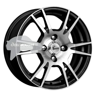 

Литые диски iFree 6x14/4x98 D58,5 ET38 Ленинград Черный+серебристый, Ленинград
