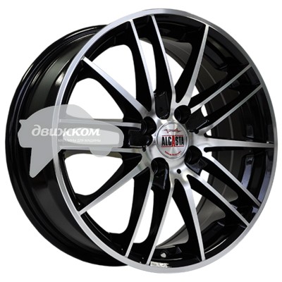 

Литые диски Alcasta 6x15/5x112 D57,1 ET47 M16 Черный+серебристый, M16