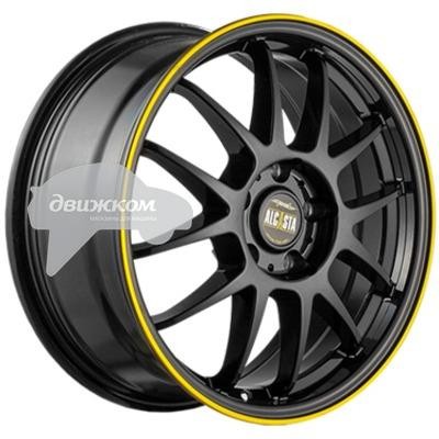 

Литые диски Alcasta 6x15/4x100 D60,1 ET50 M26 Черный+желтый, M26