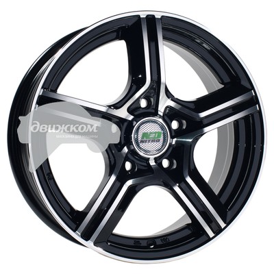 

Литые диски N2O 6x14/4x100 D60,1 ET43 Y738 Черный+серебристый, Y738