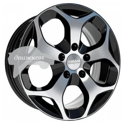 

Литые диски Скад 6,5x16/5x114,3 D67,1 ET38 Гамбург Черный+серебристый, Гамбург