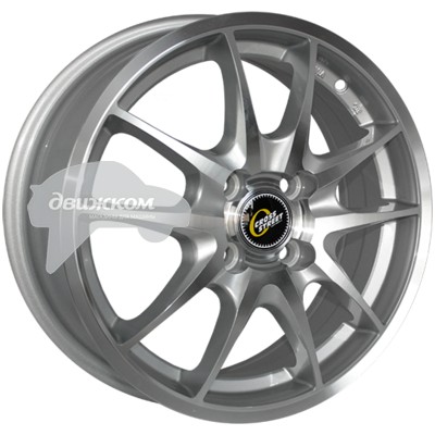 

Литые диски CrossStreet 5,5x13/4x98 D58,6 ET35 CR-02 Серебристый