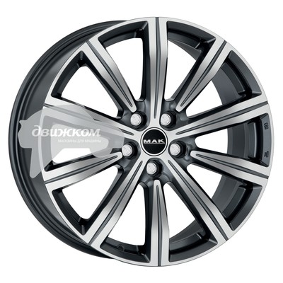 

Литые диски MAK 8,5x20/5x112 D66,6 ET52 Birmingham Графит, Birmingham