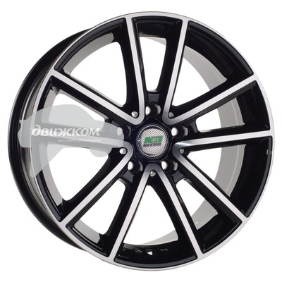 

Литые диски N2O 7,5x17/5x112 D66,6 ET40 Y9100 Черный+серебристый, Y9100