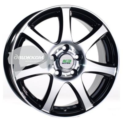 

Литые диски N2O 6,5x16/5x100 D73,1 ET45 Y283 Черный+серебристый, Y283
