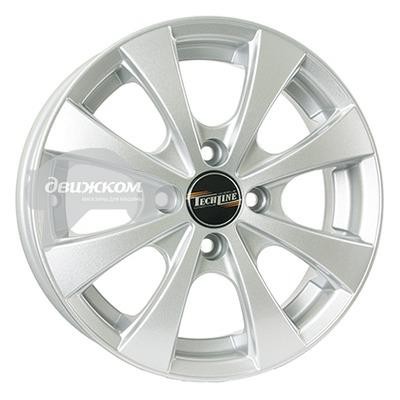 

Литые диски Tech Line 5x14/4x98 D58,6 ET35 411 Серебристый