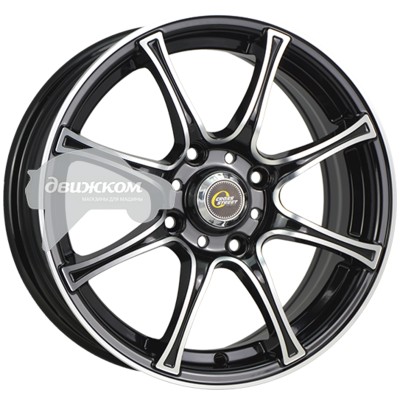 

Литые диски CrossStreet 6x15/4x98 D58,6 ET32 Y360 Черный+серебристый