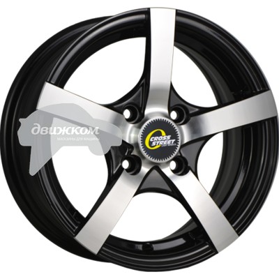 

Литые диски CrossStreet 5,5x13/4x98 D58,6 ET35 Y806 Черный+серебристый