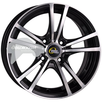 

Литые диски CrossStreet 7x17/5x114,3 D67,1 ET41 Y9129 Черный+серебристый