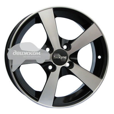 

Литые диски Tech Line 5x13/4x100 D54,1 ET46 324 Черный+серебристый, 324
