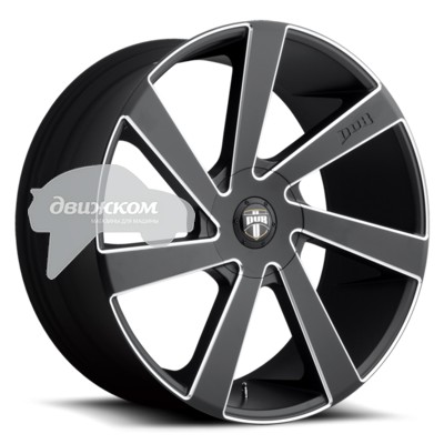 

Литые диски DUB 9,5x22/5x150 D110 ET35 Directa Черный+серебристый