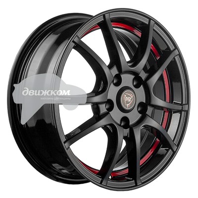 

Литые диски NZ 6x15/4x100 D54,1 ET48 F-43 Черный+серебристый+красный, F-43