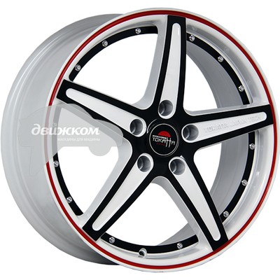 

Литые диски Yokatta 6,5x16/5x112 D57,1 ET50 MODEL-11 Белый+черный+красный, MODEL-11