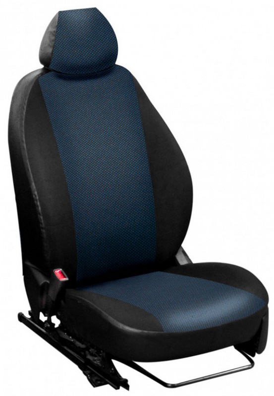 

Чехлы Почин "Лима" Nissan Tiida 2013 жаккард-кожзам черно-синие