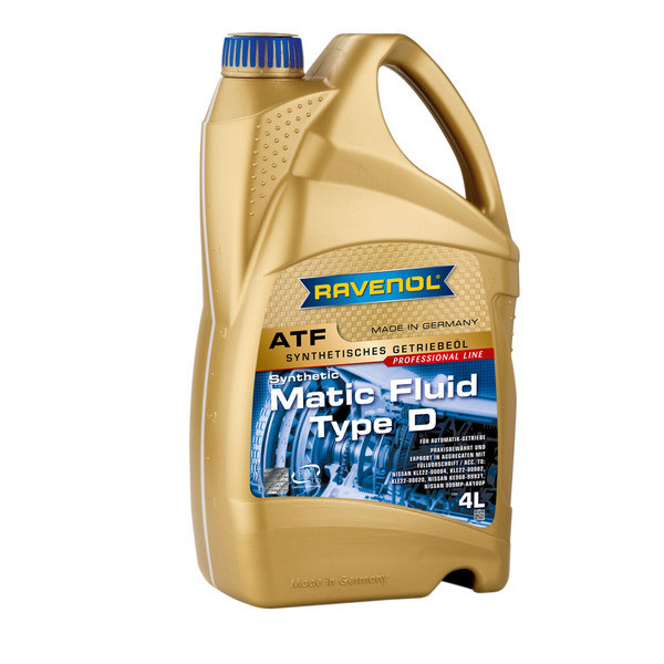 

Трансмиссионное масло RAVENOL ATF MATIC FLUID D Синтетическое 4 л