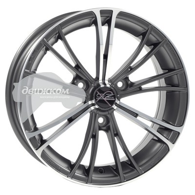 

Литые диски OZ X2 5,5x15/3x112 ET30 D57,1 X2 Matt GunMetal Full Polished, X2