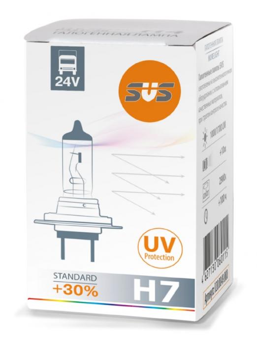 

Галогенная лампа SVS Standard +30% H7 24V 73W белая