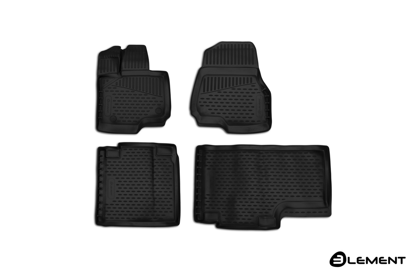 

Коврики салона 3D Element FORD F-150, 2015-2017, Supercab (ext.Cab), полиуретан черные 4 шт.