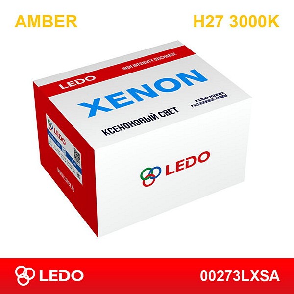 

Ксеноновая лампа LEDO Amber H27 3000K (комплект)