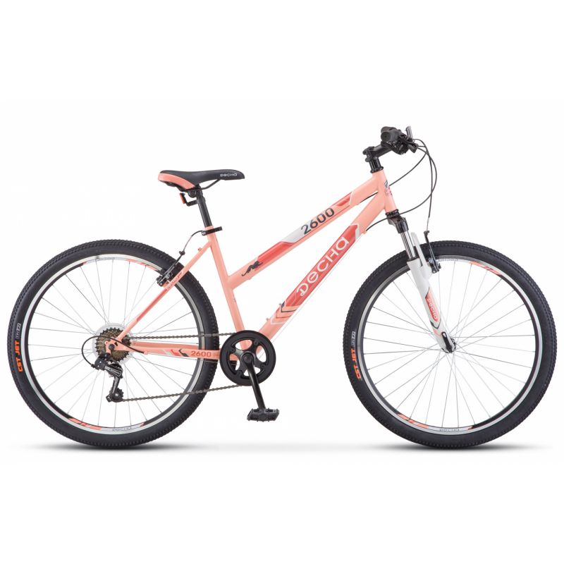 

Велосипед STELS Десна-2600 V 26" 17" Персиковый 2018 V020