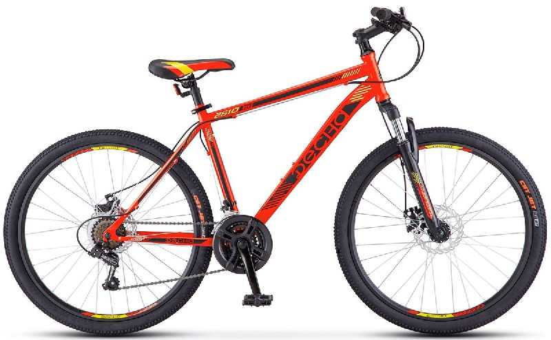 

Велосипед STELS Десна-2610 MD 26" 16" Красный/чёрный 2018 V010
