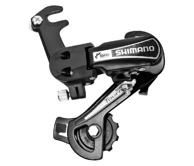 

Переключатель задний RD-TY21B 6 скор. на ось GS подвод - обратный Shimano