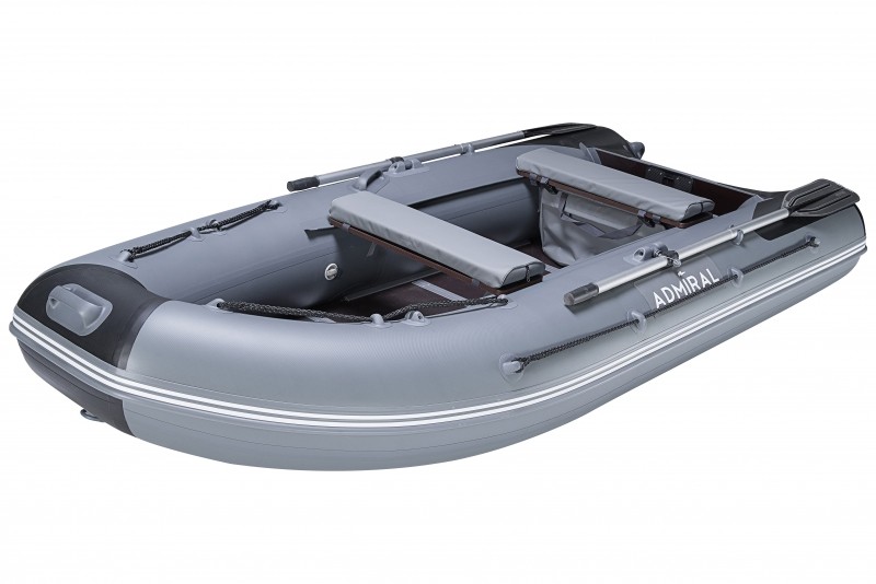 

Лодка надувная ПВХ Адмирал 320 Sport 3200х1430 жесткий пол (серая)