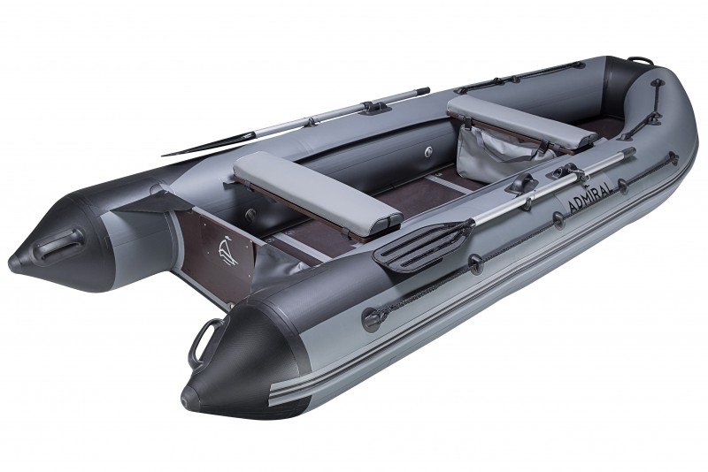 

Лодка надувная ПВХ Адмирал 375 Sport Lux 3750х1430 жесткий пол (серая)