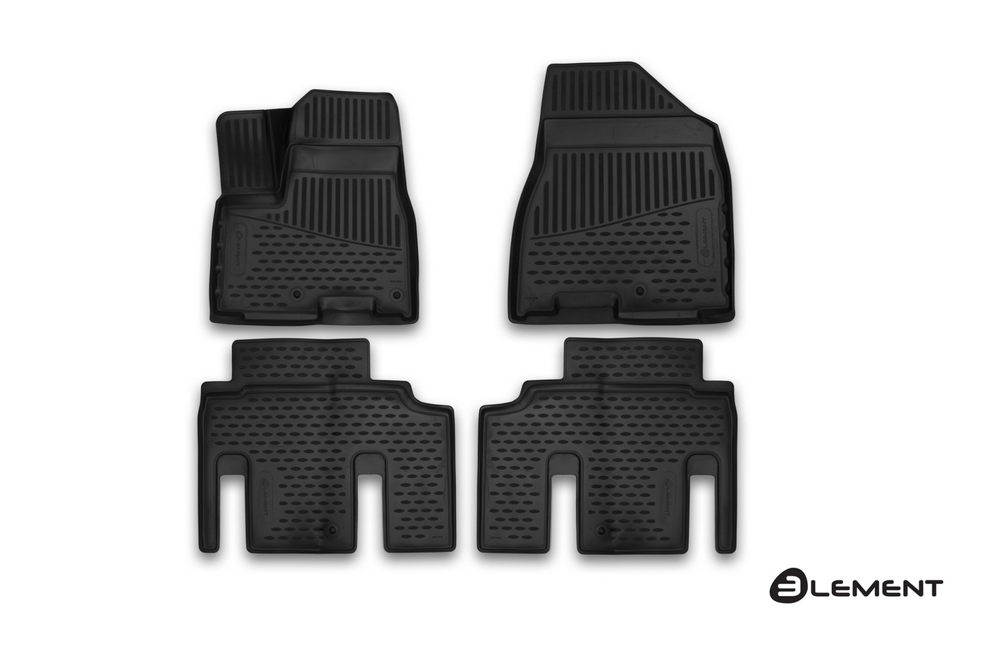 

Коврики салона KIA Carnival 01/2015 VAN полиуретановые черные 4шт
