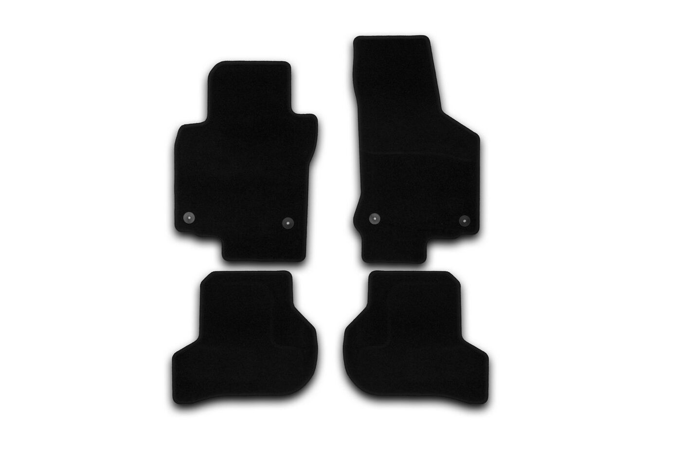 

Коврики салона Klever Econom VOLKSWAGEN Golf VI 2009-2015 хэтчбек текстильные черные 4шт