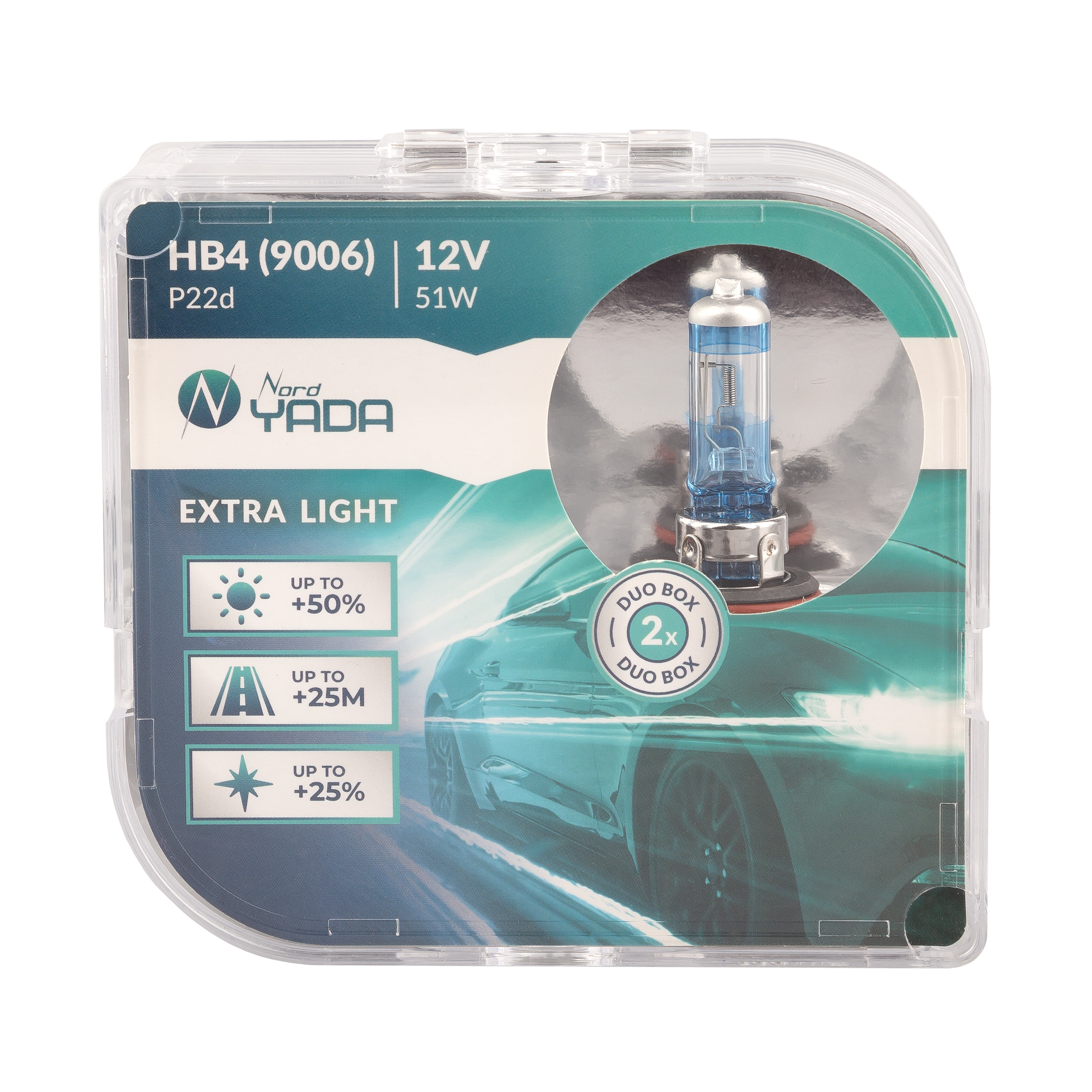 

Галогенная лампа YADA HB49006 12V 51W Extra light +50% 2шт