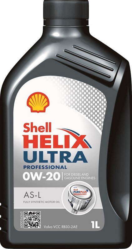 

Моторное масло SHELL Helix Ultra Professional AS-L 0W-20 синтетическое 1л