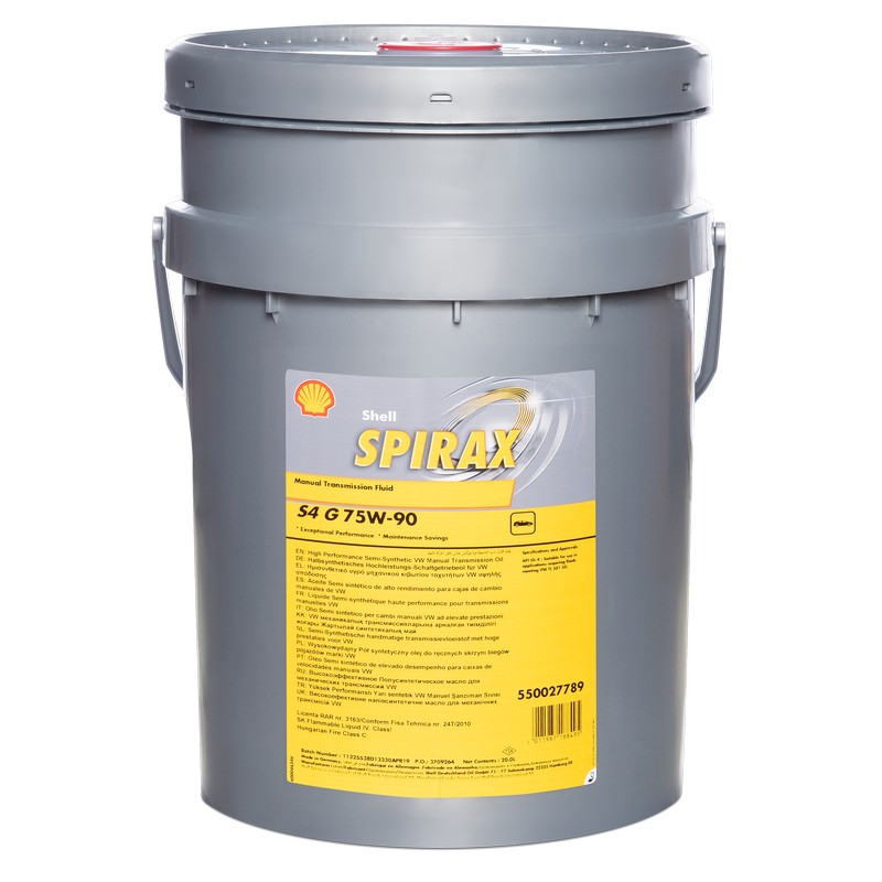 

Трансмиссионное масло Shell Spirax S4 G 75W-90 полусинтетическое 20 л