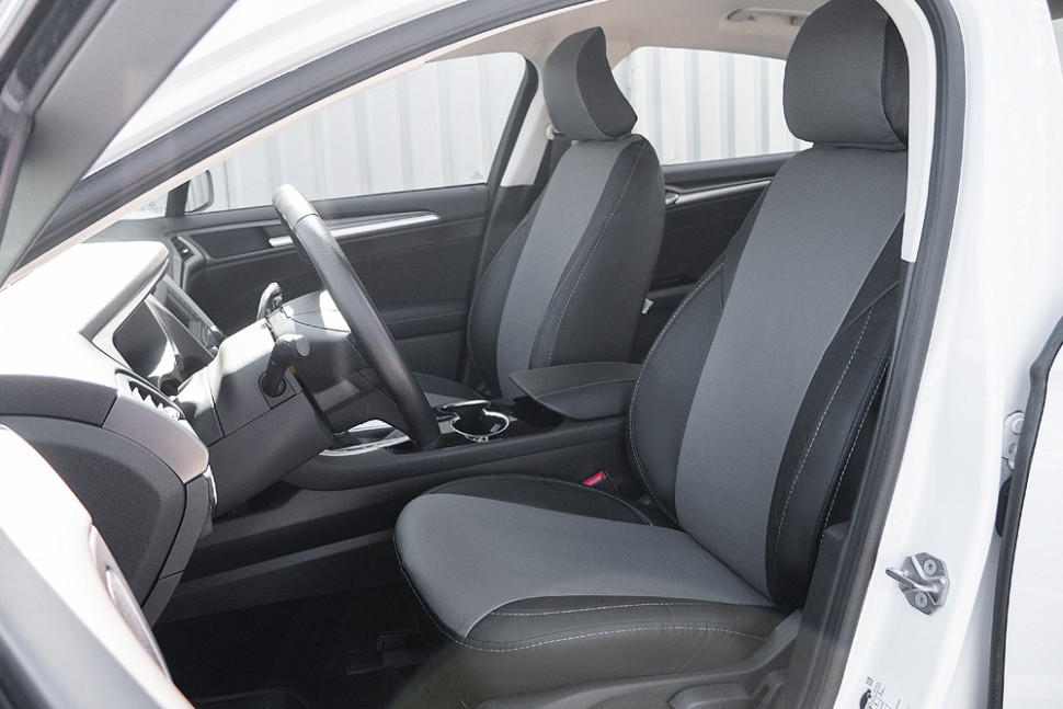 

Чехлы Почин Ford Mondeo 5 экокожа перфорация черно-серые
