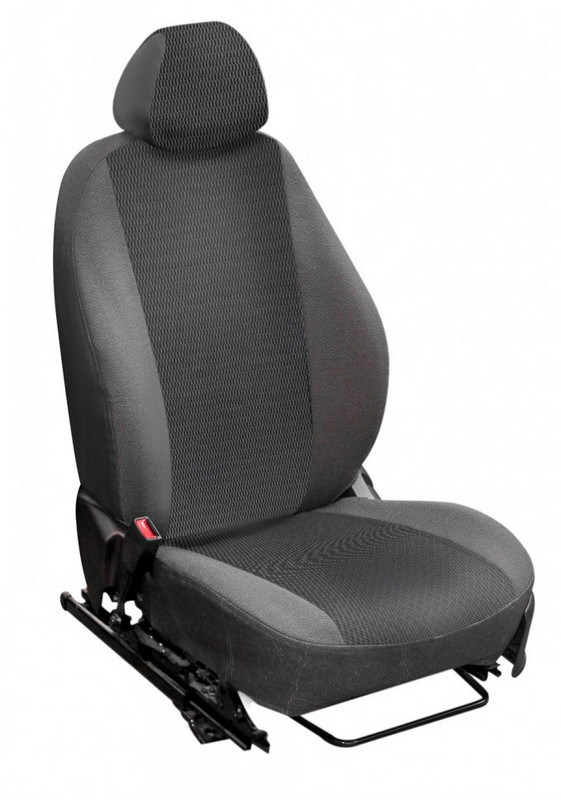 

Чехлы Почин "Лима" Mazda 3 жаккард-кожзам штрих серые