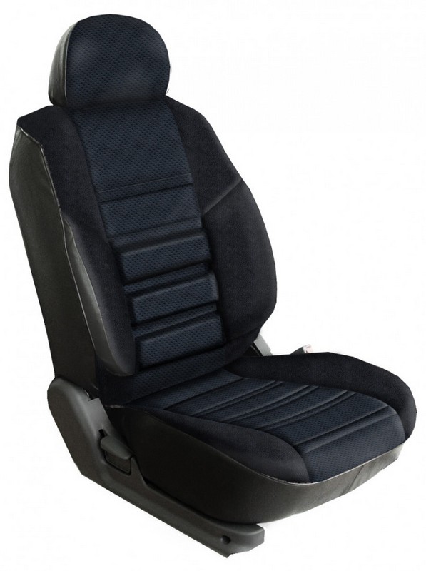 

Чехлы Почин Niva Chevrolet 2014 "Трио" Экокожа перфорация черные