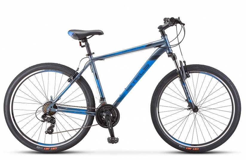 

Велосипед STELS Navigator-700 V 27.5" 19" Серый/синий F010