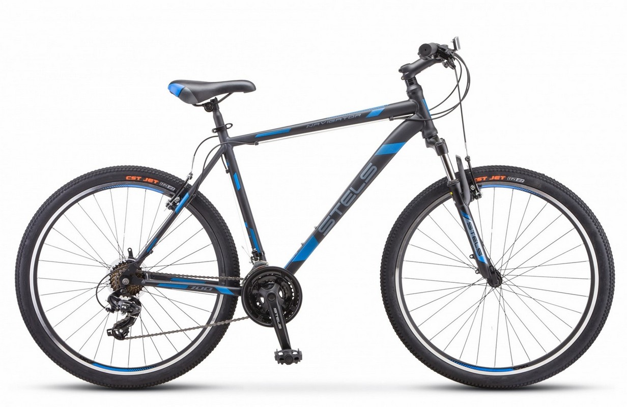 

Велосипед STELS Navigator-700 V 27.5" 19" Серый/синий V020