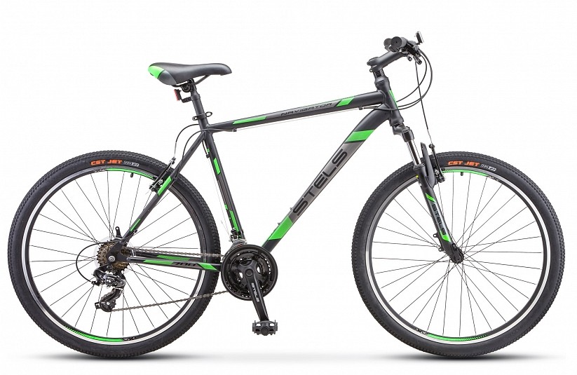 

Велосипед STELS Navigator-700 V 27.5" 19" Чёрный/зелёный F010