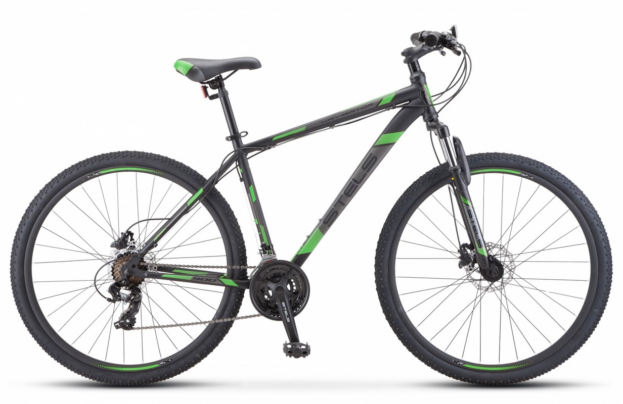 

Велосипед STELS Navigator-900 D 29" 17.5" Чёрный/зелёный F010