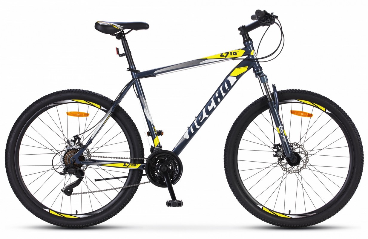 

Велосипед STELS Десна-2710 MD 27.5" 17,5" Серый/жёлтый V020