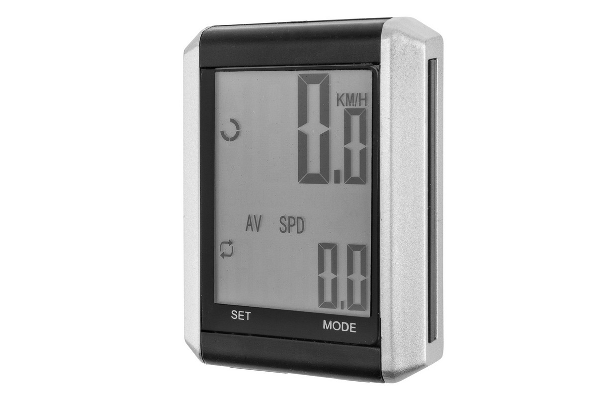 

Велокомпьютер JY-4012E-W 16 функций беспроводной серебристо-чёрный