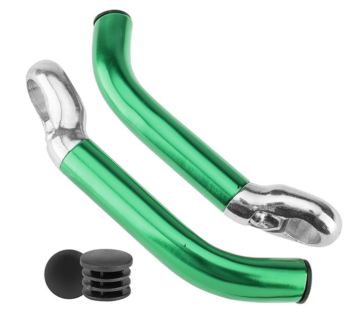 

Удлинители руля (рога) KWL-4 2 болта алюминиевые зеленые