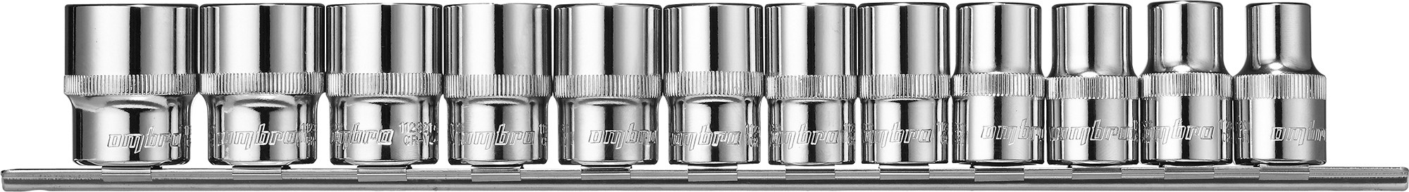 

Набор головок торцевых Ombra 12-гранных 1/2"DR на держателе 10-24 мм 12 предметов