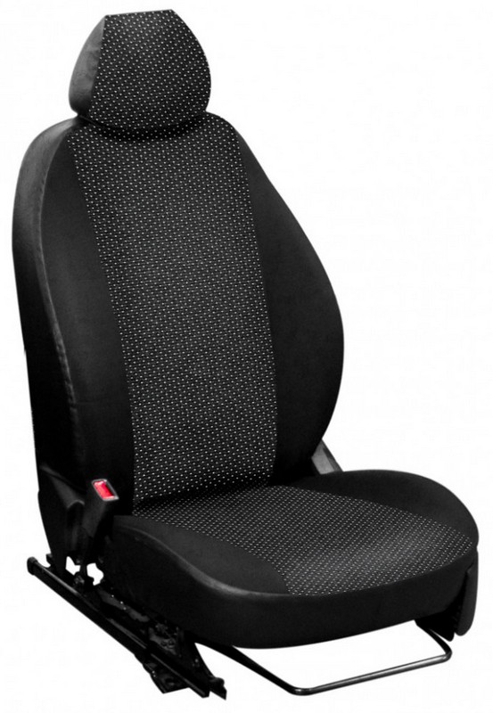 

Чехлы Почин "Лима" ВАЗ 2115 жаккард-кожзам черно-белые