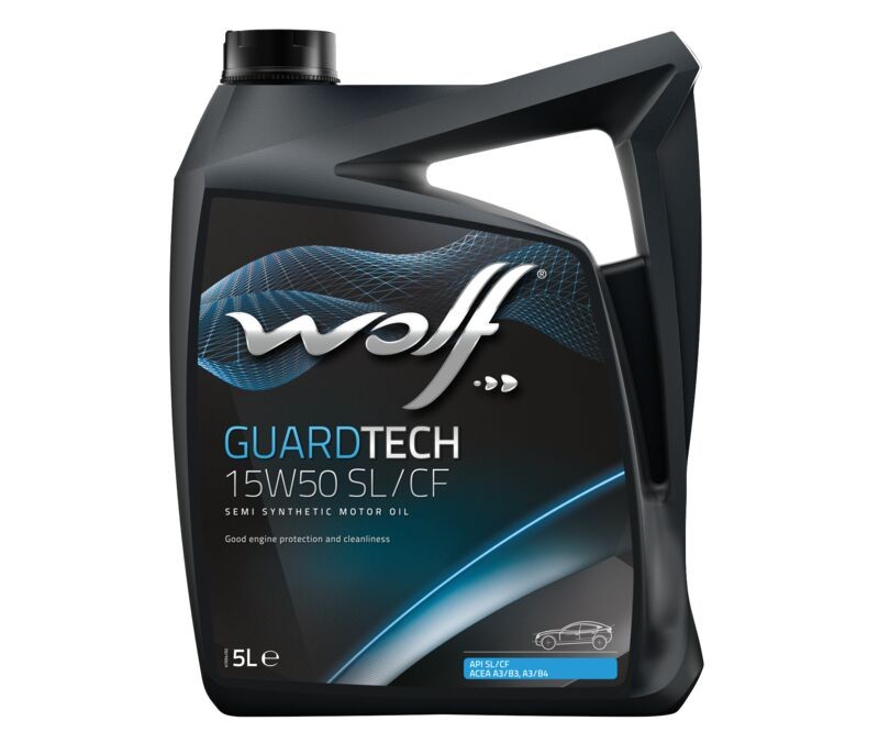 

Моторное масло Wolf Guardtech SL/CF 15W50 полусинтетическое 5л