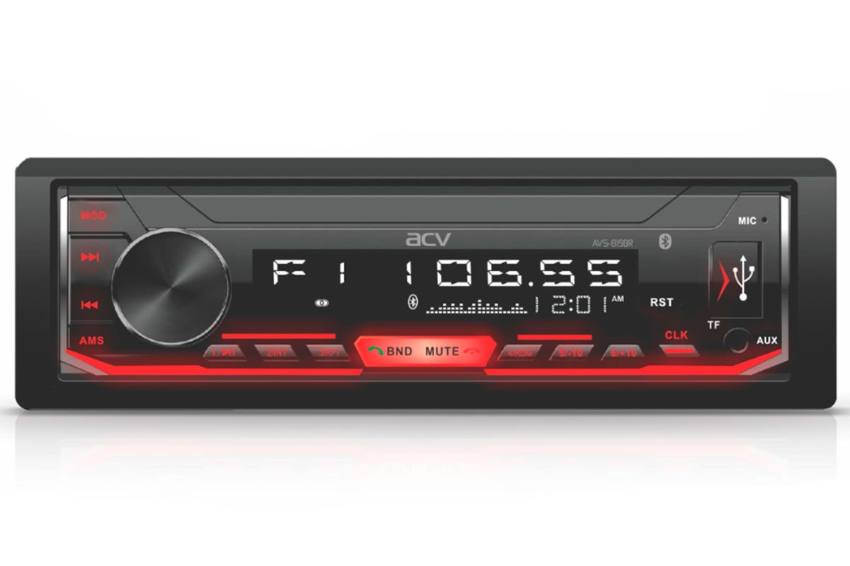 

Автомагнитола ACV AVS-819 BR USB/SD/FM/BT/съемная панель