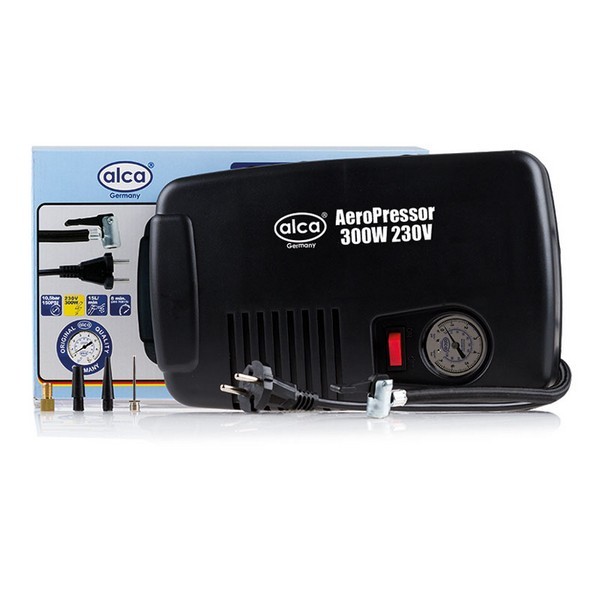 

Компрессор ALCA "MassAir 300W" 230 V, с манометром 7 бар, 3 адаптера, шнур 2,5 м